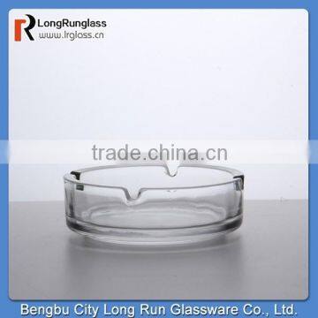 Longrun Thick cystal home use glass ashtray with heavy base
