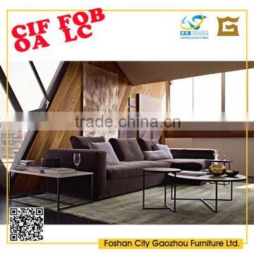 2016 Hot Sell Model Small Size Corner Sofa Made in liansheng