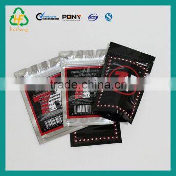 Aluminum foil plastic bag bottom gusset plastic bag