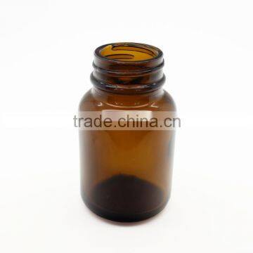 2oz Amber Medical Pills Glass Container photo-2