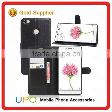 [UPO] Genuine Leather Flip Cell Phone Case for Xiaomi Max Magnetic Wallet Stand Cover Case