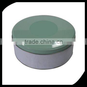 Round cookie tin box / custom printed metal biscuit tin can / round gift tin for cookie