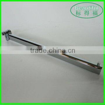 Metal chrome hanging display hook,square tube clamp