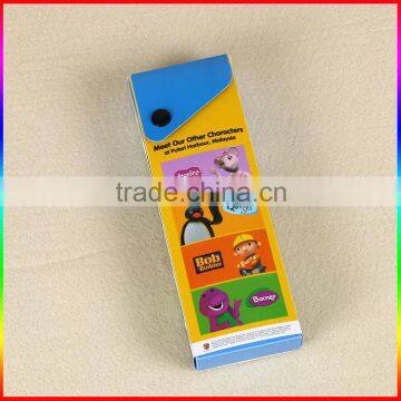 Custom Printed Plastic PP Cartoon Pencil Box With Button photo-2