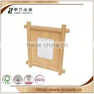 China Factory Accept OEM Rustic Hinging Beautiful Guitar Shaped Wooden Photo Frame photo-4