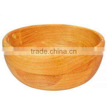 Trade assurance high quality high bright lacquer food grade water proof wooden bowl