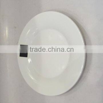 Melamine Plates Plastic Plates Dessert Plates Salad Plates Set White Plates 7 inches Heavy Edge