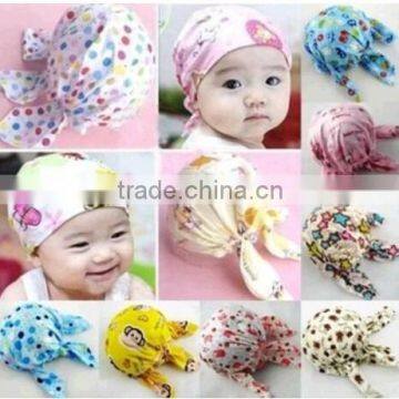 2015 Hot Full Head Cover Head Baby PRE TIE TURBUNS HEAD SCARVES Hat