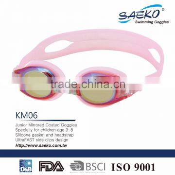 KM06 - Girls Style Anti-Glare UV Protection Kids Junior Children Swimming Goggles