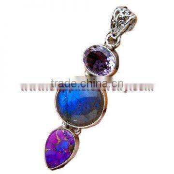 Labradorite Purple Copper Turquoise Amethyst Jewellery Garnet Rings 925 Unique Handmade Black Pendants