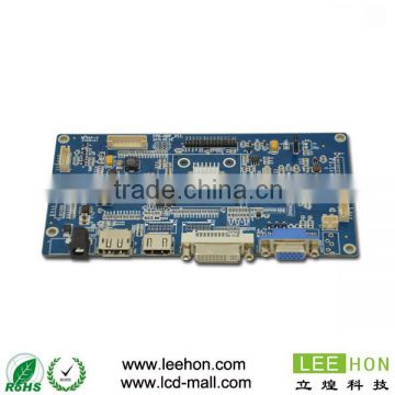 light-dependent control LCD Controller board VGA+DVI+HDMI+Display port