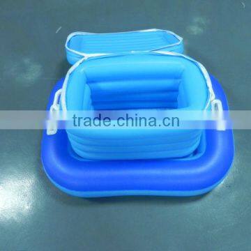 inflatable square ice bucket with lid for party