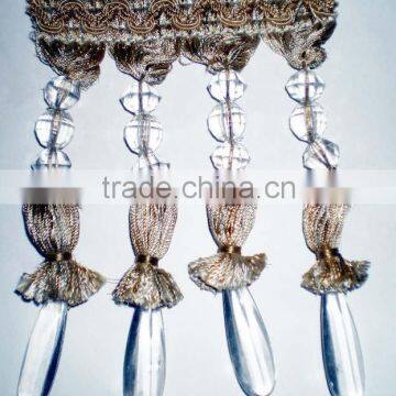 crystal fringe beaded fringe trimming