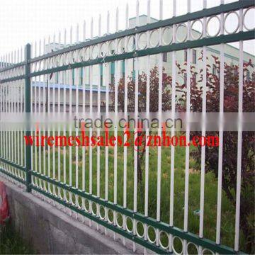 Galvanized Steel Picket Fence / Galvanized Steel Tubular Fence / Zinc Steel Picket Fence photo-3