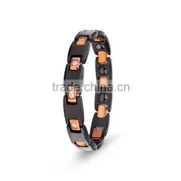 Wholesale in stock fashion black ceramic bracelet for men