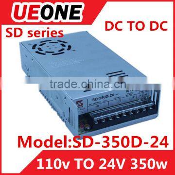 DC DC switching power supply SD-350D-24 72V-144V TO 24V 14.6A 350W POWER SUPPLY