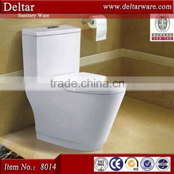 big brand siphonic one piece toilet, s-trap 300.400mm water closet, best design toilet with wdi flush valve