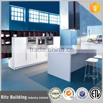 Interior melamine kitchen cabinet with kitchen cabinet waste bin