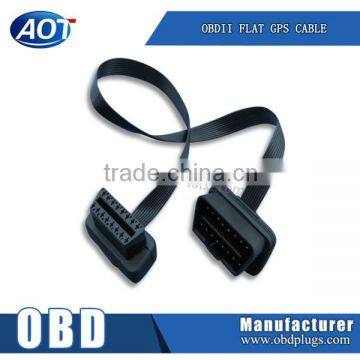 High quality 9P OBD2 extension cable OBDii flat cable