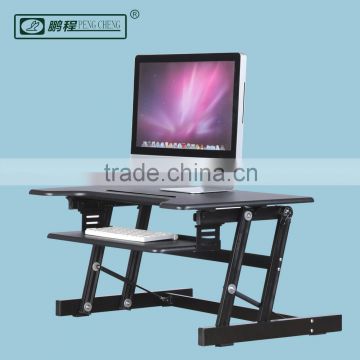 Gas Spring Monitor Keyboard Laptop Rise Preassembled Sit Stand Adjustable Desk Stand Up Computer Desk