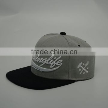 Snapback Flat bill Adjustable Cap Hat 3D embroidery