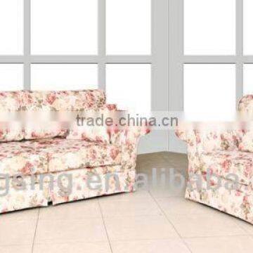 living room fabric flower sofa set