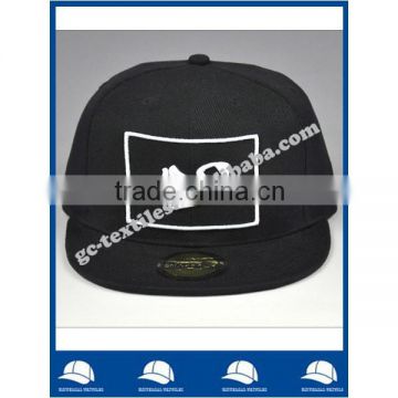 high quality acrylic PMS black snapback sticker 6 panel baseball cap bulk