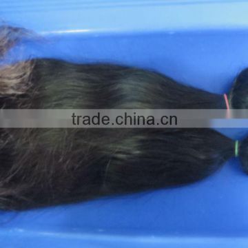 24 inch Natural color Double weft No Shedding No Tangle, High Grade 100% virgin human Indian straight hair Weaving