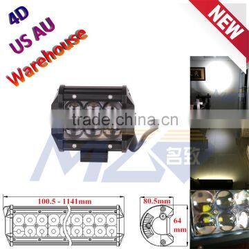 MZ HOT selling US Warehouse 06B series 36W 4D lens die cast aluminum, Mingzhi China factory wholesale price led auto light bars