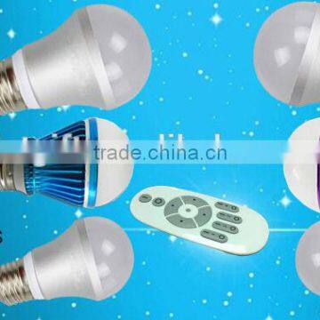 Color Temperature Adjustable Led Bulb Light E27 6W 9W,2.4g RF Remote Control Led Light Bulb photo-3