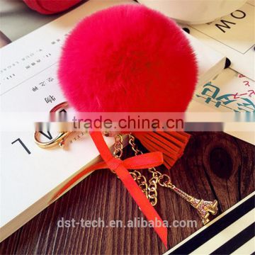 Women bag pendant key chain fur ball keychains