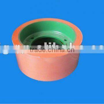 4 inch red rice husk rubber roller SBR,NBR