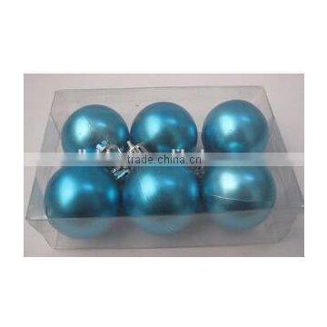 Wholesale 2015 8CM Christmas Decorative Plastic Ball with high glossy logo printed shatterproof