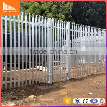 alibaba website new product galvanized material palisade fencing for train stations/soccer playground