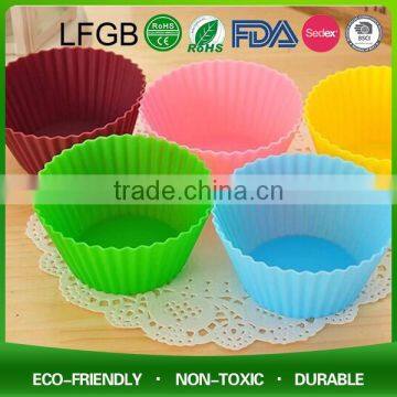 Colorful Heart Shaped Silicone Bakeware Cake Moulds Set for Wedding
