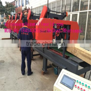 New designed multiple heads wood cutting blade sawmill machine strives for perfection