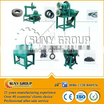 waste tyre recycling into recycled rubber powder machine