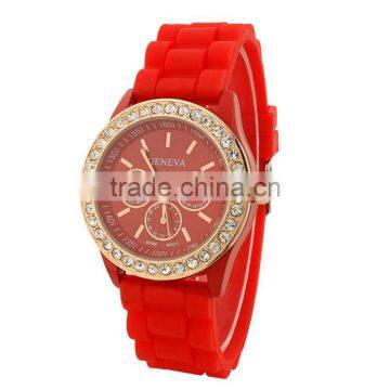 Wholesale Geneva Watches Geneva Quartz Watches Stainless Steel Back