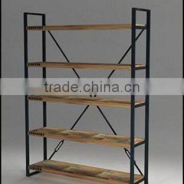 Boat Wood Open Book Case
