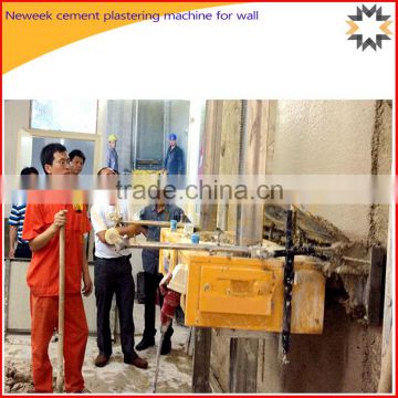 Neweek saving manpower automatic cement plastering machine for wall