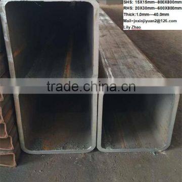 ERW Welded Black Low Carbon Steel Square Pipe photo-2