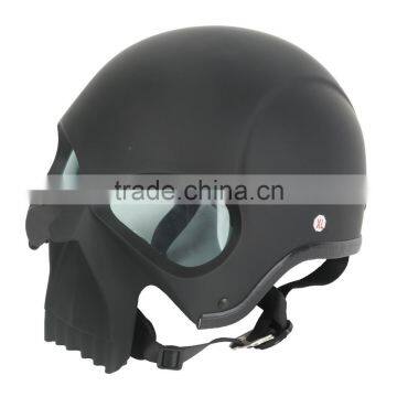 3D DOT Skull Skeleton Half Motorcycle Chopper Biker Cruiser Adult Helmet Shorty photo-3