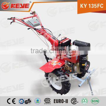 High Torque High Power 10hp Diesel Power Tiller With Agricultural Mini Power Tiller Trailer