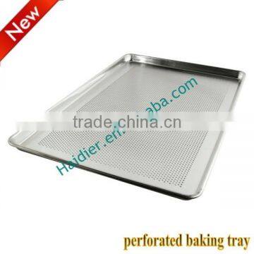 Anodized aluminum alloy metal baking tray, perforated baking tray