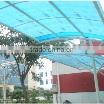 good transparency steel structure polycarbonate sunshine board car shed