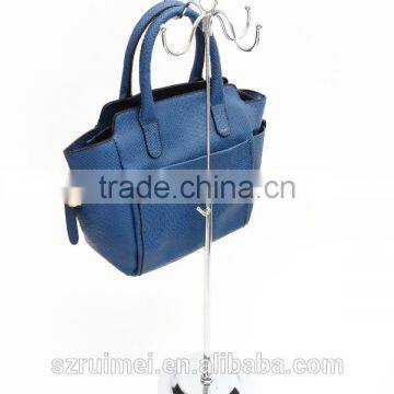 Customized Adjustable Floor Standing Hanging Bag Display Stand photo-2