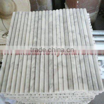 NATURAL ZIARAT WHITE CARRARA WHITE MARBLE PENCIL MOLDING photo-2