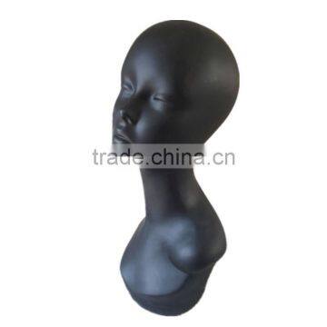 Fiberglass Black Fashion New Mannequin Head Display photo-2