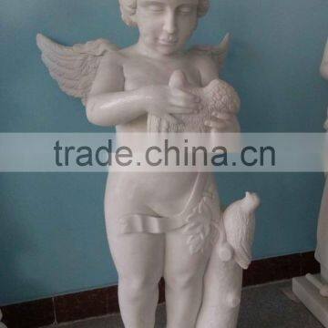 Western Style Stone Carvings And Sculptures Marble Beautiful Angel Figure Statue photo-2