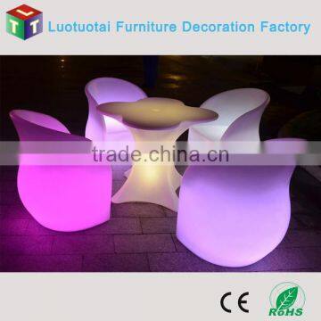 Rechargeable 16 Color Change Illuminated Led Bar Chair